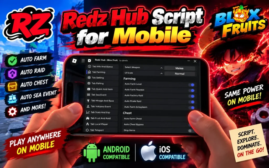 Redz Hub Script for Mobile