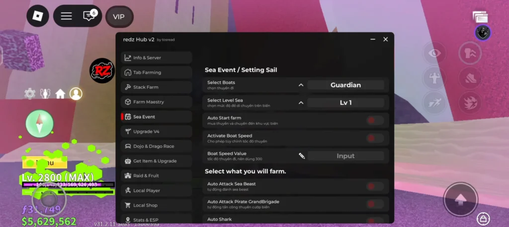 Redz Hub Script
